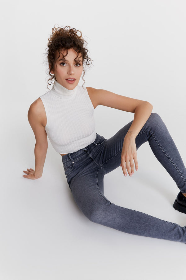 Cup Of Joe Denim Lisa Ultra High Waist Regular Length 5 Pocket Jeans