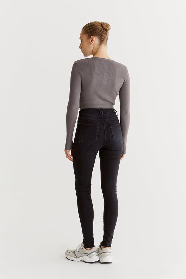 Cup Of Joe Denim Lisa Ultra High Waist Regular Length 5 Pocket Jeans