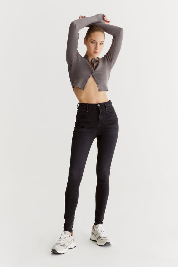 Cup Of Joe Denim Lisa Ultra High Waist Regular Length 5 Pocket Jeans