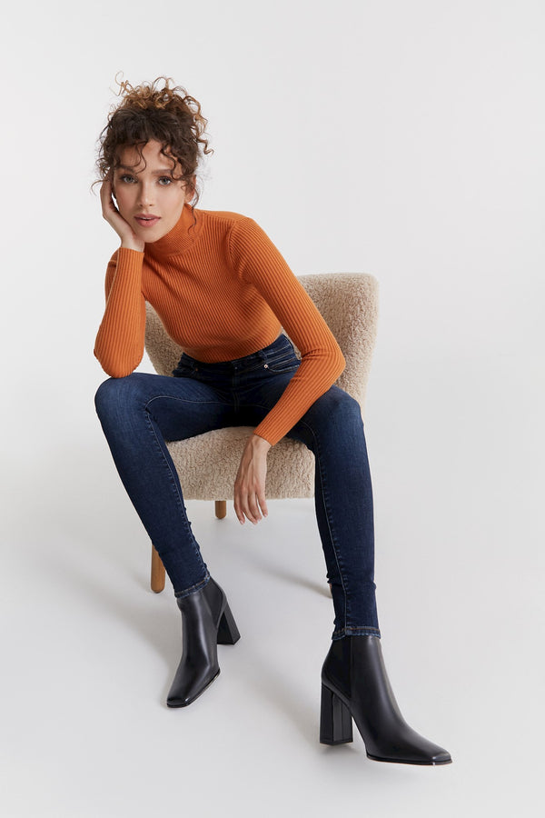 Cup Of Joe Denim Lisa Ultra High Waist Regular Length 5 Pocket Jeans