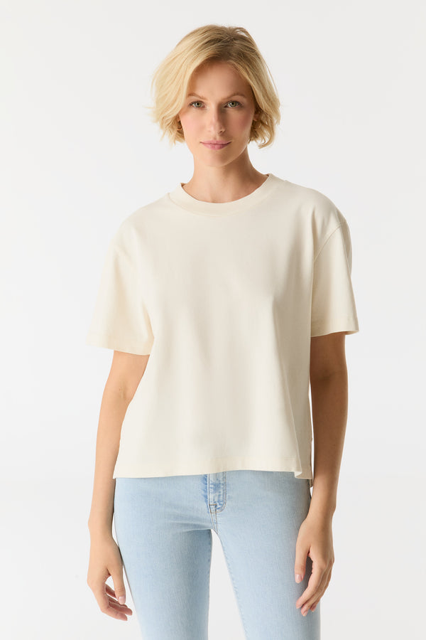 cup of joe denim Lucia Crew Neck Short Sleeve Tshirt