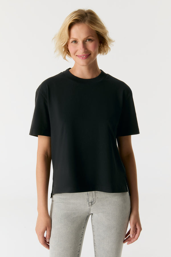 cup of joe denim Lucia Crew Neck Short Sleeve Tshirt