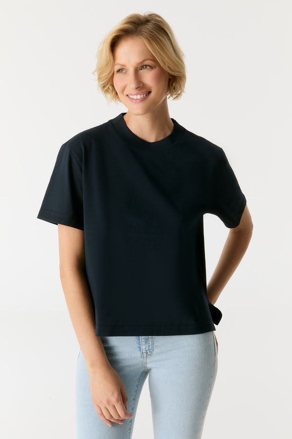 cup of joe denim Lucia Crew Neck Short Sleeve Tshirt