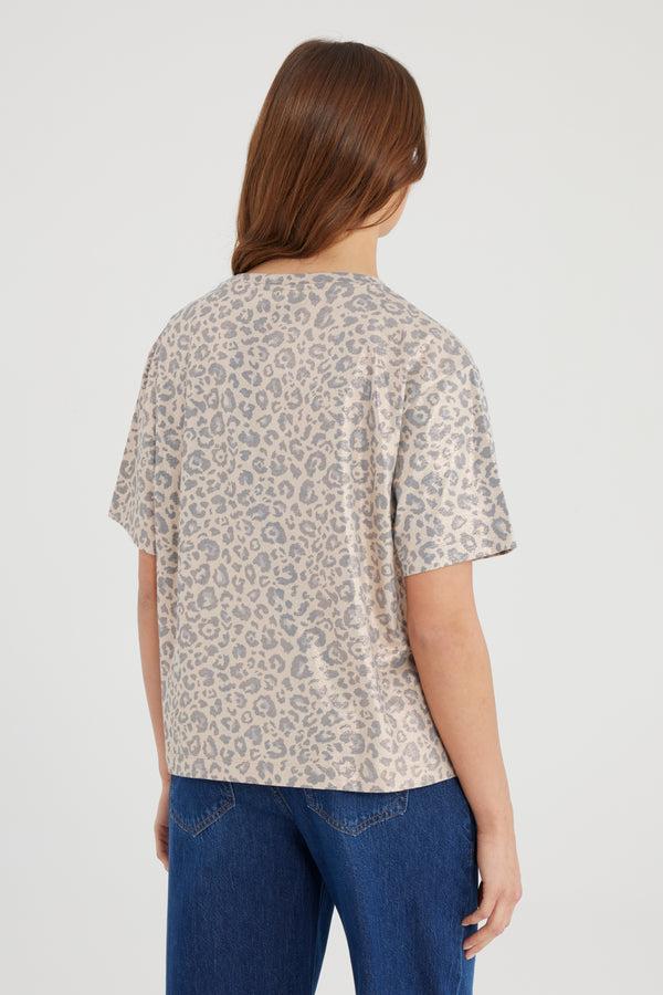 Cup Of Joe Denim Lucia Crew Neck Short Sleeve Tshirt