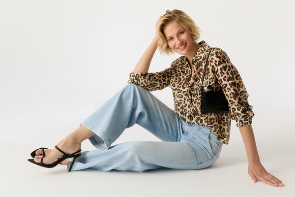 Cup Of Joe Denim Lulu High Waist Full Length Patch Pocket Jeans