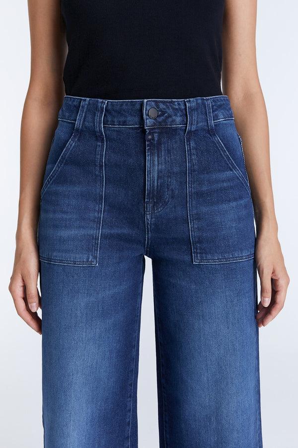 Cup Of Joe Denim Lulu High Waist Full Length Patch Pocket Jeans