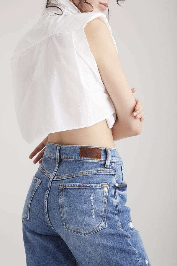 Cup Of Joe Denim Lynn Mid Waist Regular Length 5 Pocket Jeans