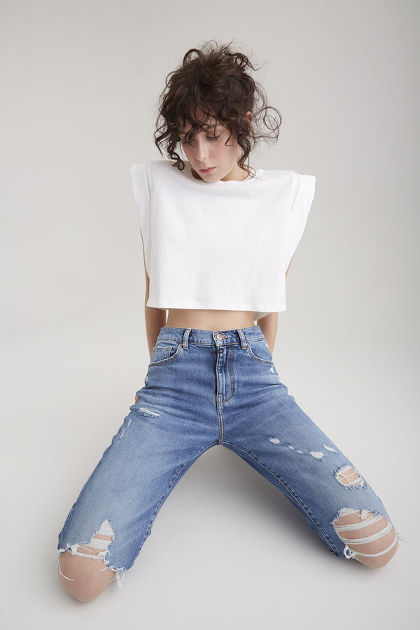 Cup Of Joe Denim Lynn Mid Waist Regular Length 5 Pocket Jeans