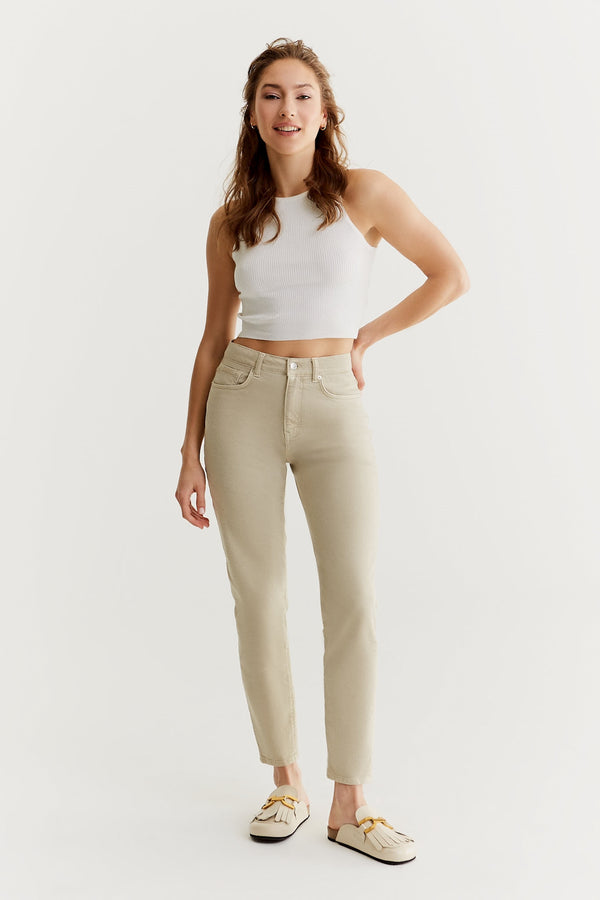 Cup Of Joe Denim Lynn Mid Waist Regular Length 5 Pocket Pants