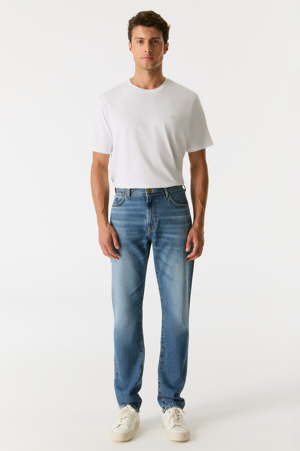 cup of joe denim Marcel Mid Waist Regular Length 5 Pocket Jeans