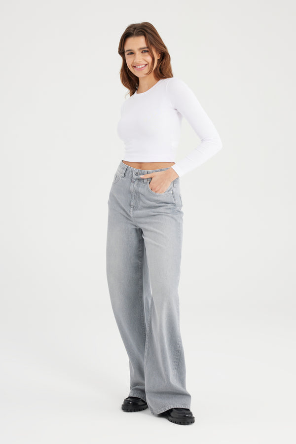 Cup Of Joe Denim Maria Ultra High Waist Full Length 5 Pocket Jeans