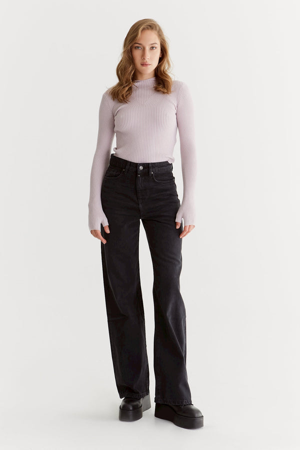 cup of joe denim Maria Ultra High Waist Full Length 5 Pocket Jeans