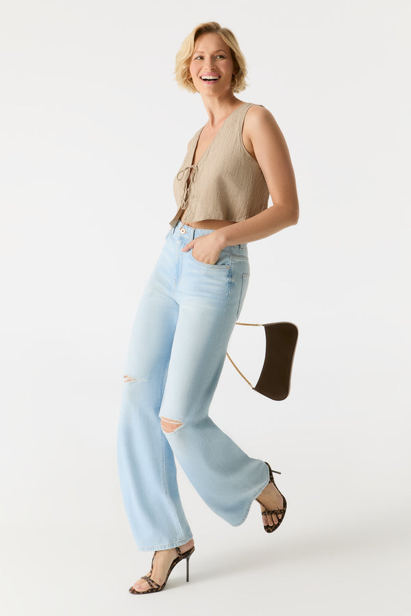 Cup Of Joe Denim Maria Ultra High Waist Full Length 5 Pocket Jeans