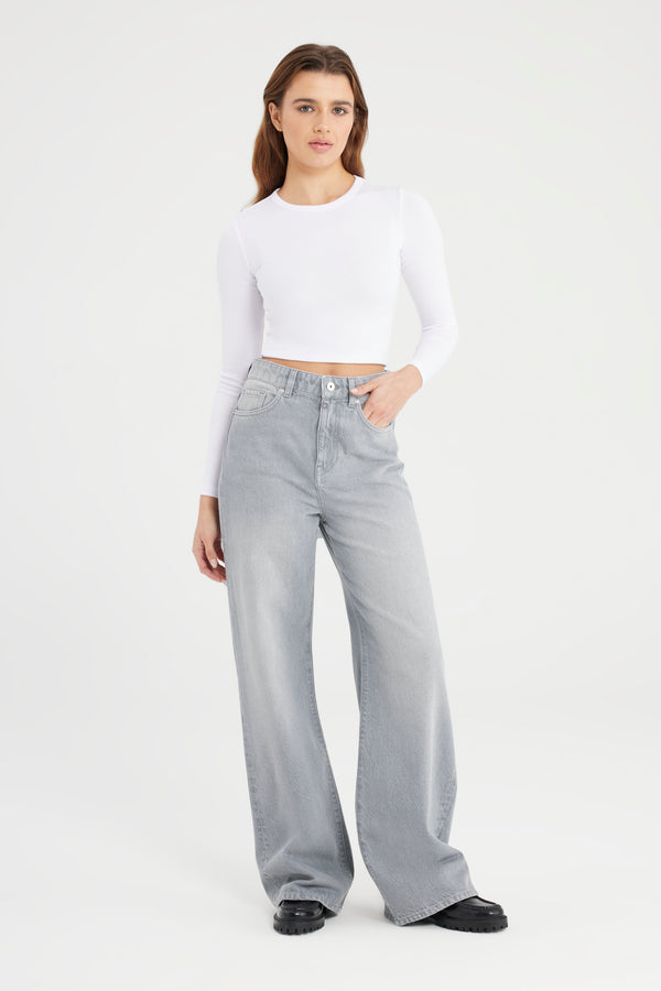 cup of joe denim Maria Ultra High Waist Full Length 5 Pocket Jeans