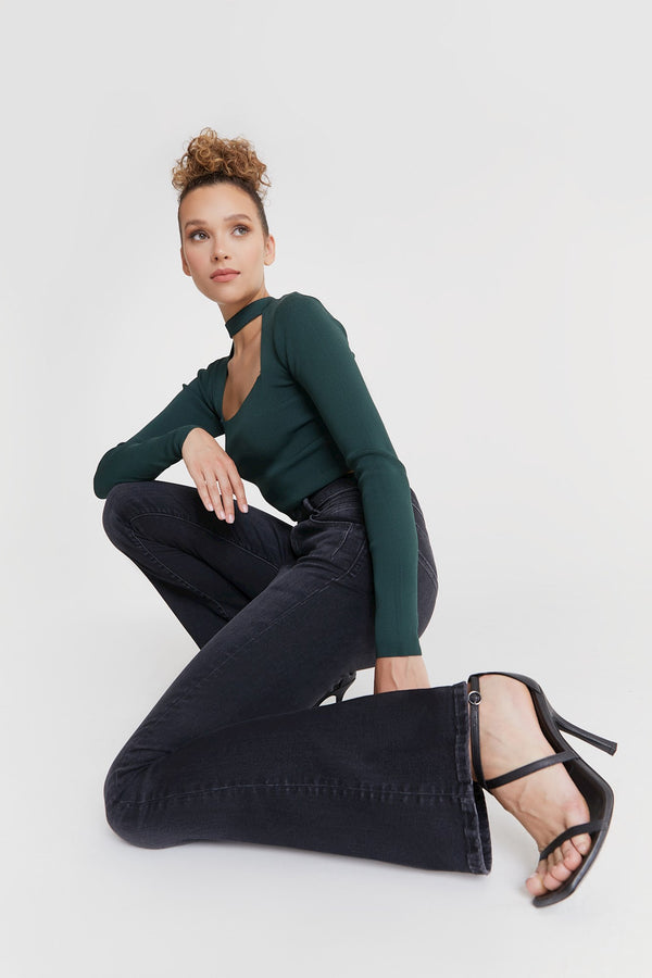 Cup Of Joe Denim Matilda Ultra High Waist Full Length 5 Pocket Jeans