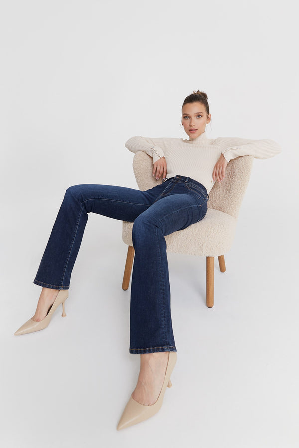 Cup Of Joe Denim Matilda Ultra High Waist Full Length 5 Pocket Jeans