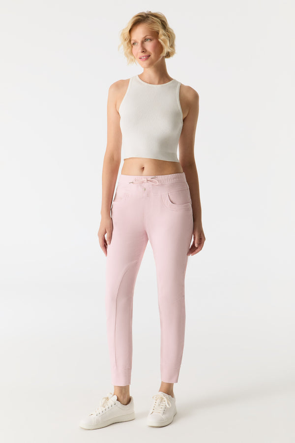 Cup Of Joe Denim Mila Mid Waist Ankle Length Jogger 5 Pocket Pants