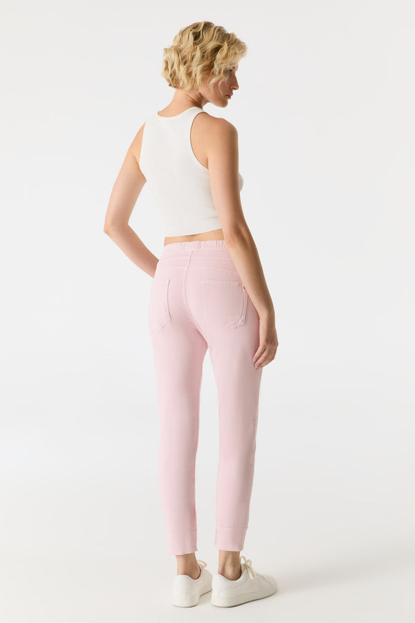 Cup Of Joe Denim Mila Mid Waist Ankle Length Jogger 5 Pocket Pants