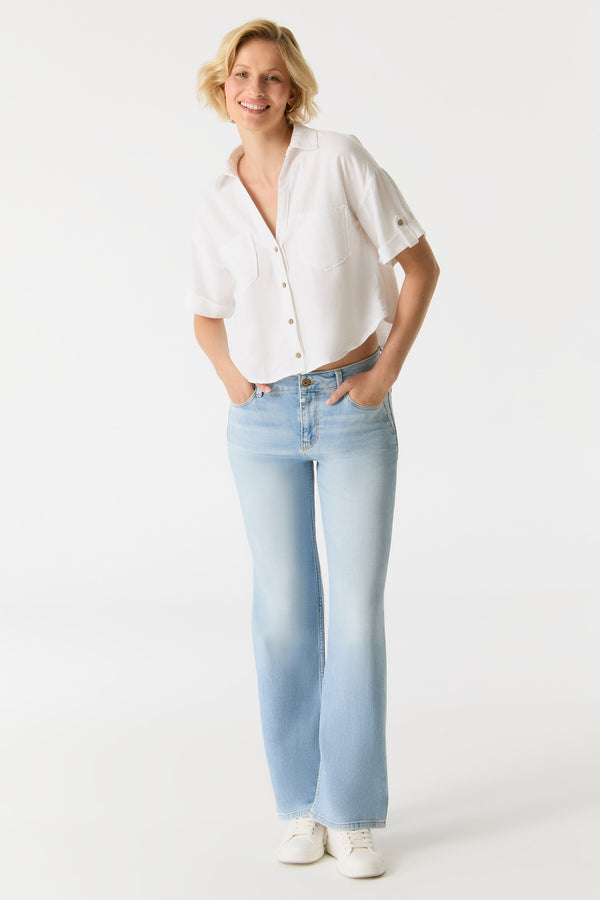 Cup Of Joe Denim Nova Mid Waist Regular Length 5 Pocket Jeans