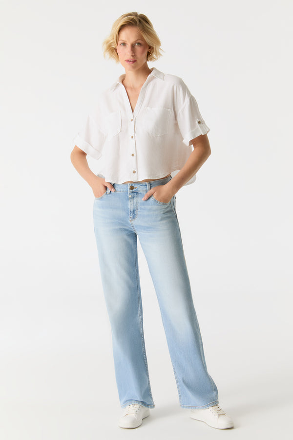 cup of joe denim Nova Mid Waist Regular Length 5 Pocket Jeans