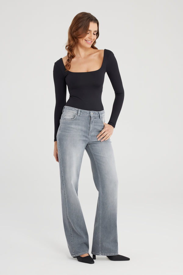 Cup Of Joe Denim Nova Mid Waist Regular Length 5 Pocket Jeans