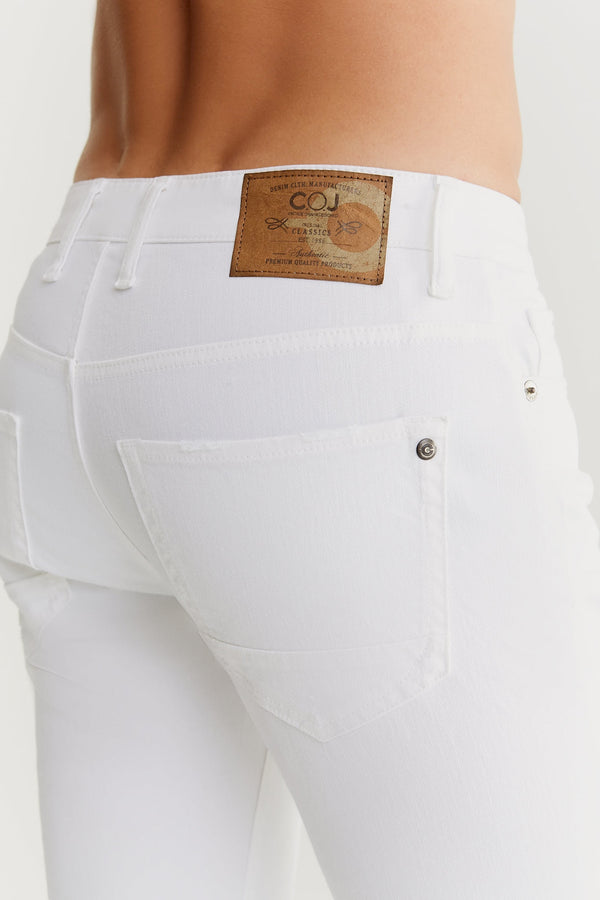 Cup Of Joe Denim Ray Mid Waist Regular Length 5 Pocket Pants