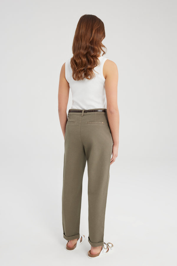 Cup Of Joe Denim Ruth Mid Waist Regular Length Chino Pants