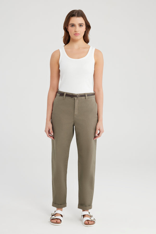Cup Of Joe Denim Ruth Mid Waist Regular Length Chino Pants