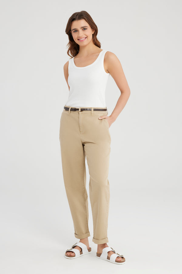 cup of joe denim Ruth Mid Waist Regular Length Chino Pants