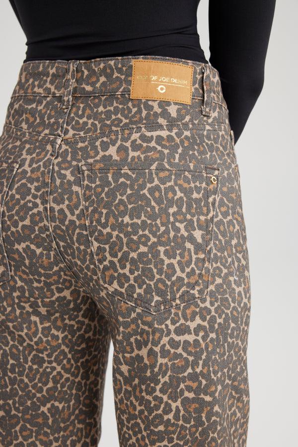 Cup Of Joe Denim Sara High Waist Full Length Printed 5 Pocket Pants