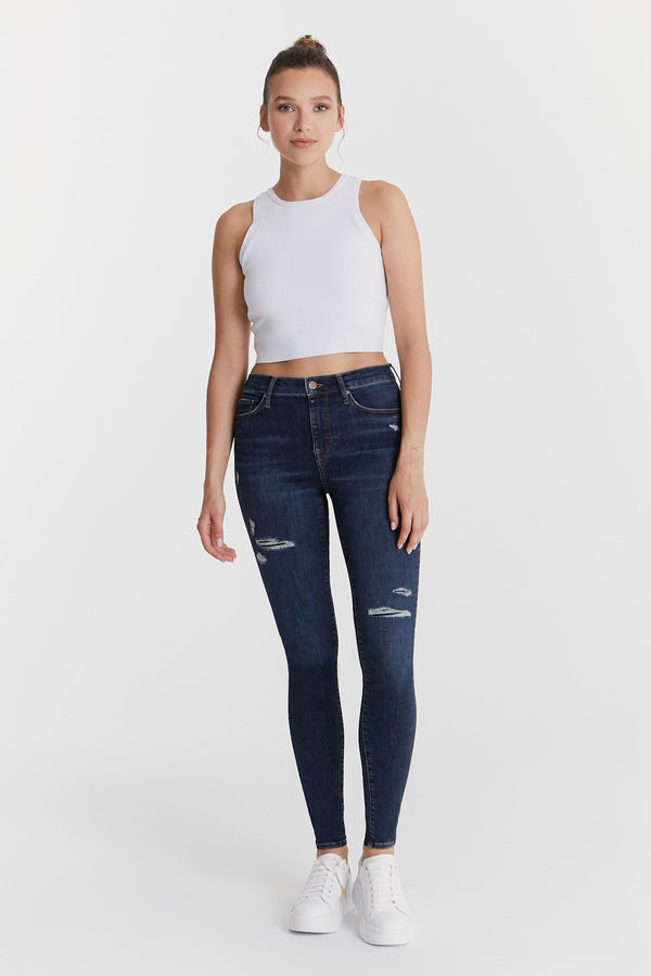 Cup Of Joe Denim Sophia High Waist Regular Length Reshape 5 Pocket Jeans