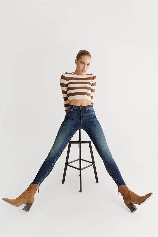 Cup Of Joe Denim Sophia High Waist Regular Length Reshape 5 Pocket Jeans