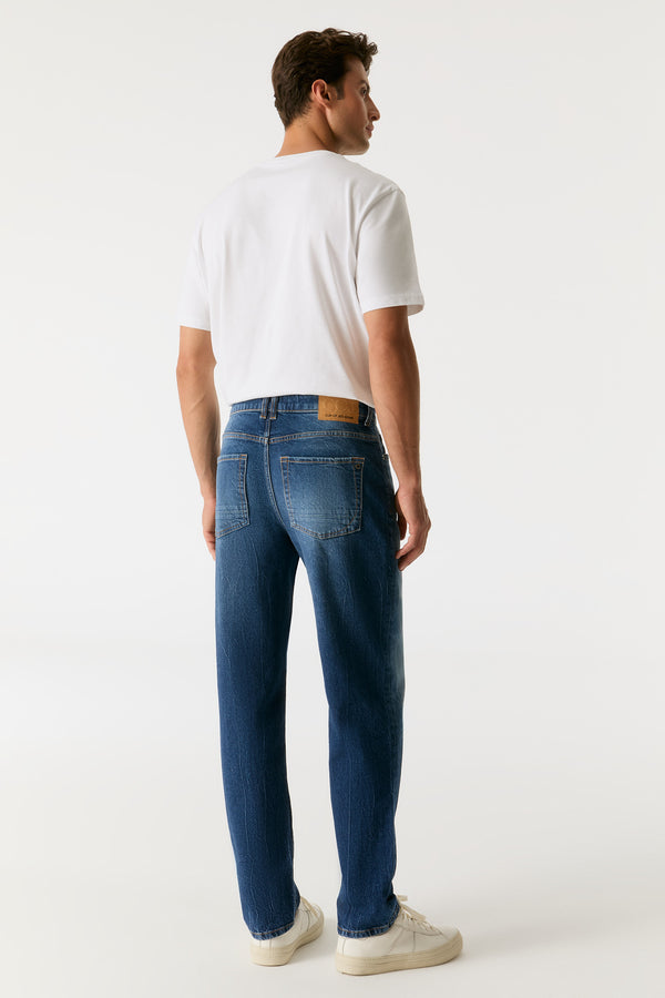 Cup Of Joe Denim Terry Mid Waist Ankle Length 5 Pocket Jeans