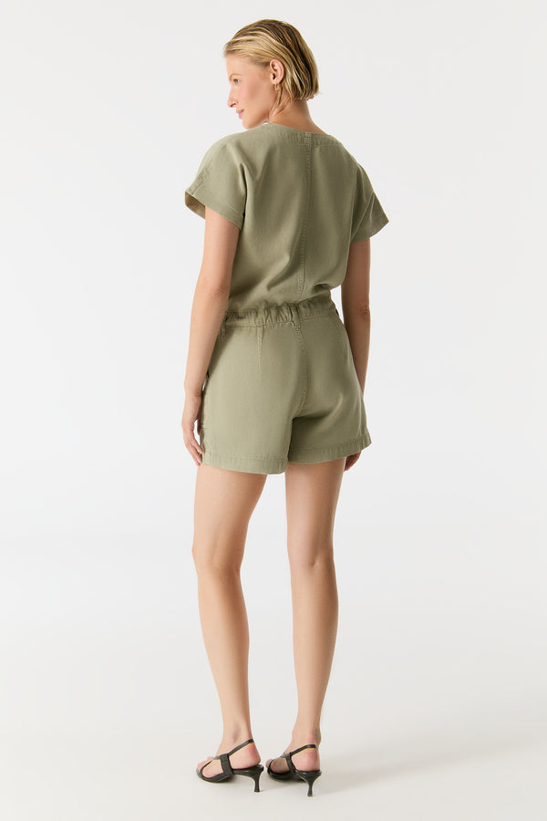 Cup Of Joe Denim Tina Regular Length Overall Shorts