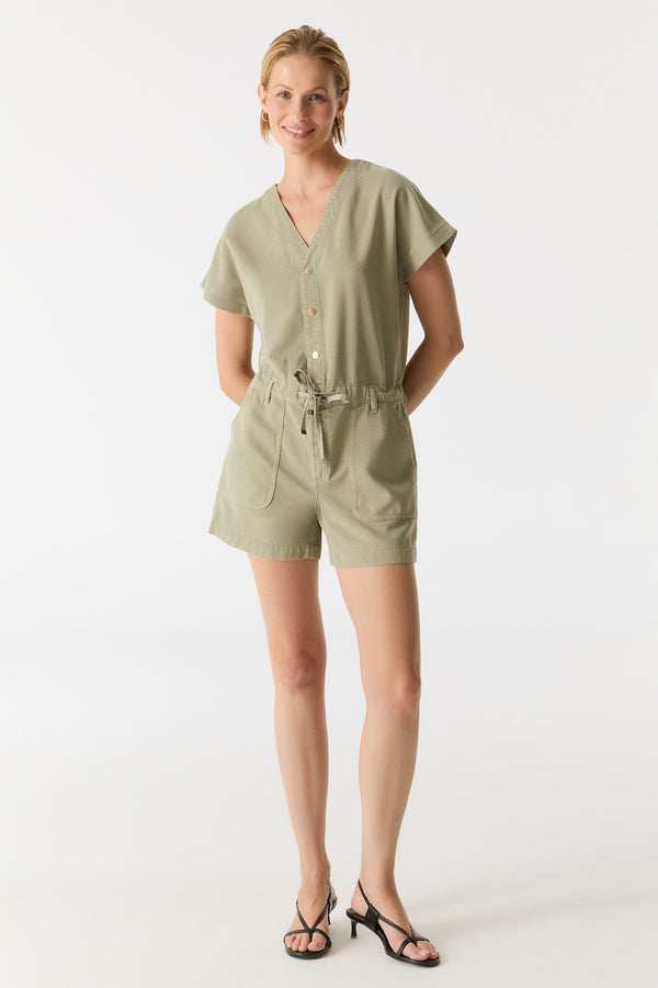 Cup Of Joe Denim Tina Regular Length Overall Shorts