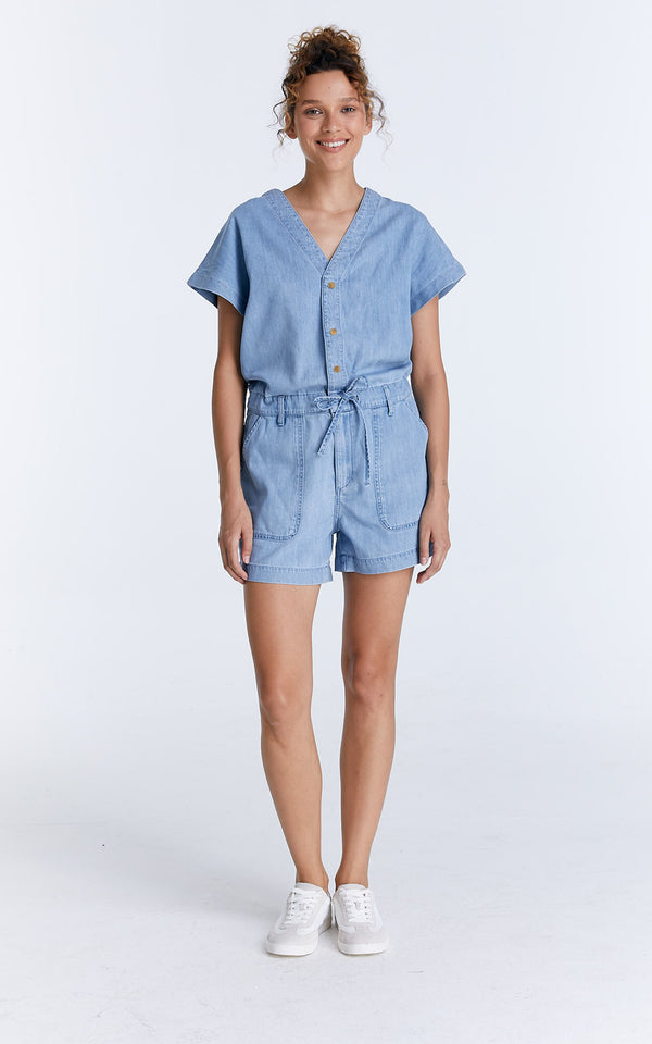 cup of joe denim Tina Regular Length Overall Shorts