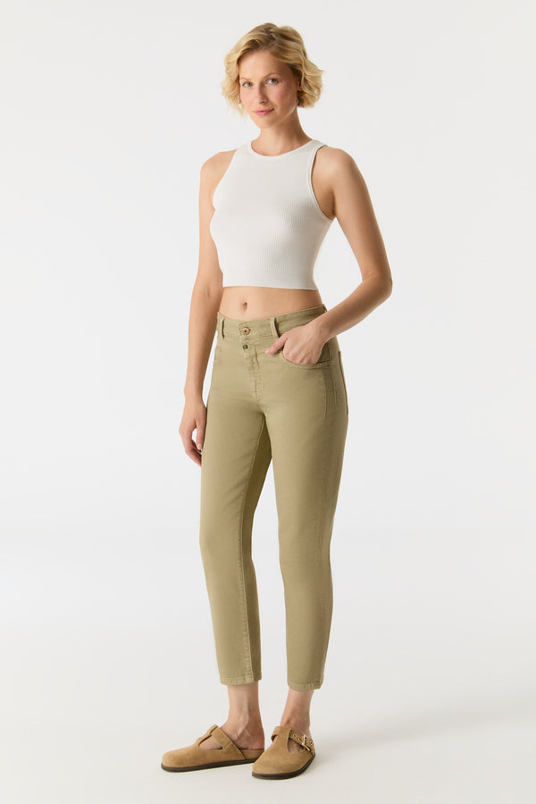 Cup Of Joe Denim Victoria Mid Waist Regular Length 5 Pocket Pants