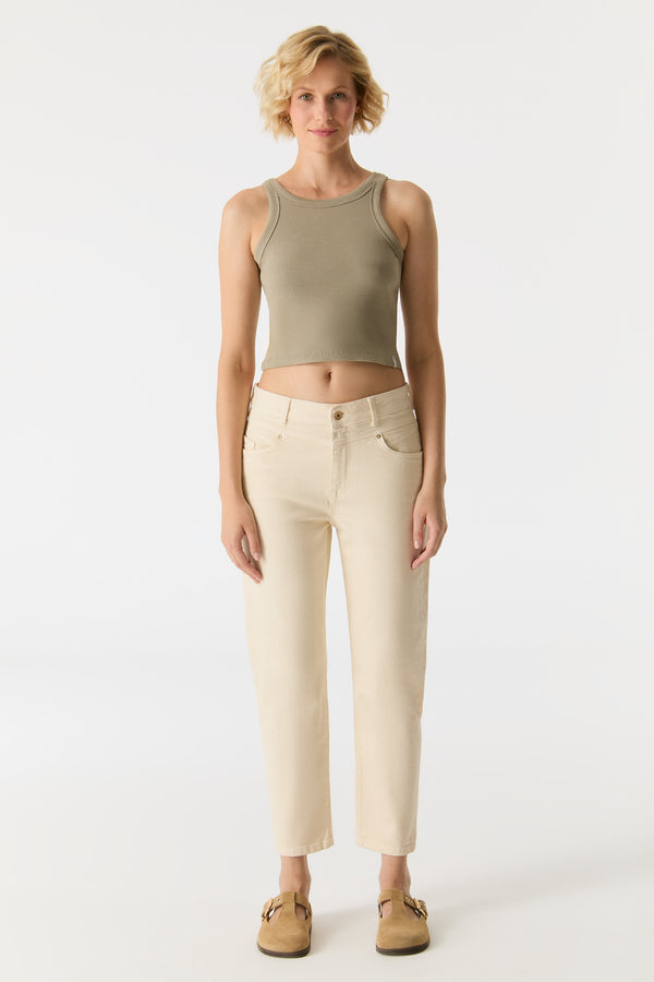 cup of joe denim Victoria Mid Waist Regular Length 5 Pocket Pants