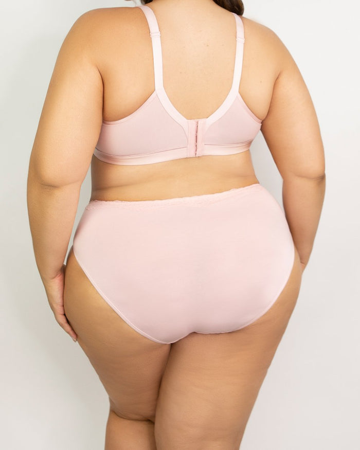 Curvy Couture Cotton Luxe Hipster - FINAL SALE Blush Pink