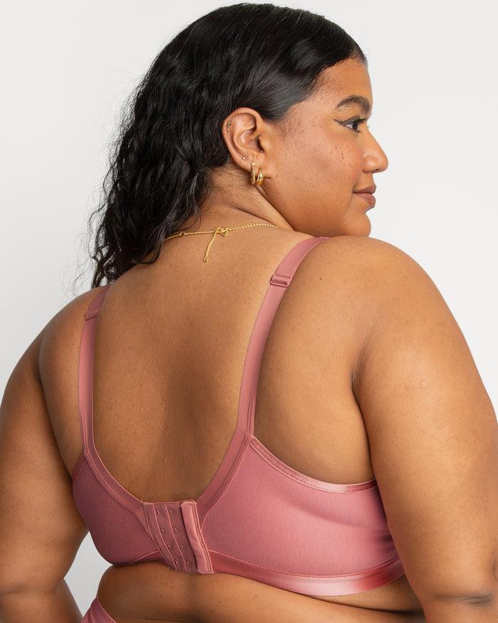 Curvy Couture Cotton Luxe Unlined Wireless Bra Desert Dawn