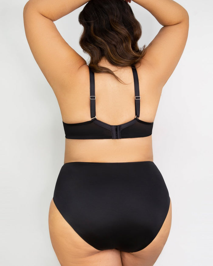 Curvy Couture Essential Boyshort - FINAL SALE Black
