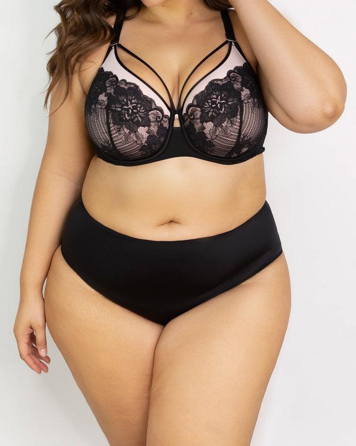 curvy couture Essential Boyshort - FINAL SALE Black