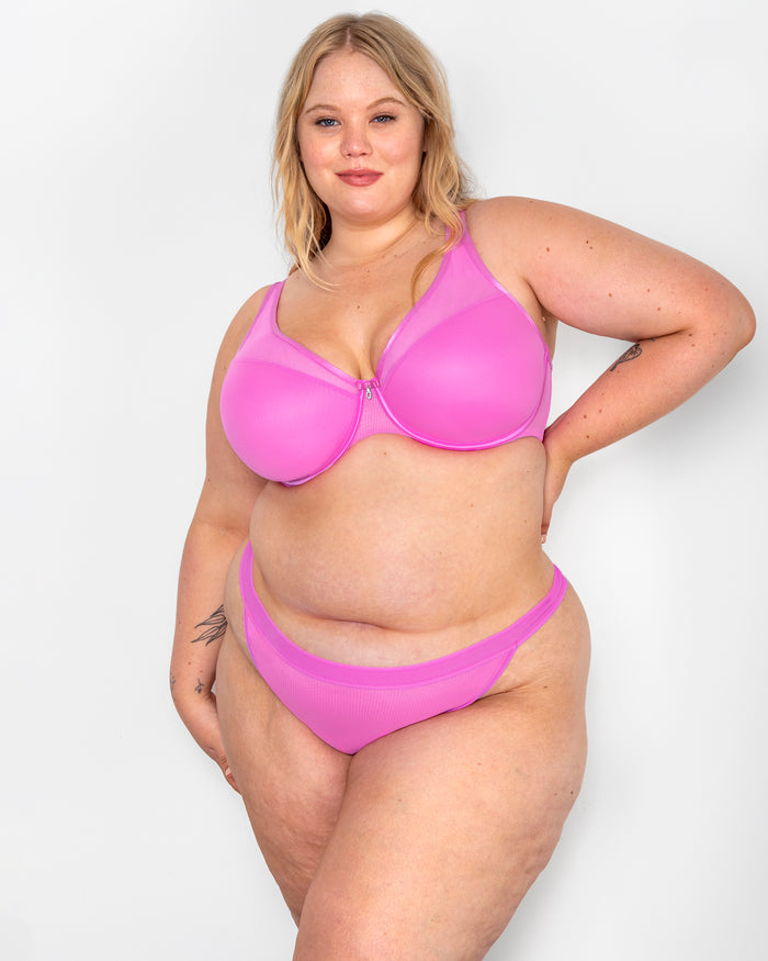 Curvy Couture Sheer Mesh G-String Flirt