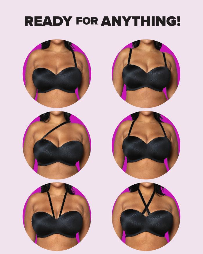 Curvy Couture Smooth Strapless Multi-Way Bra Cocoa
