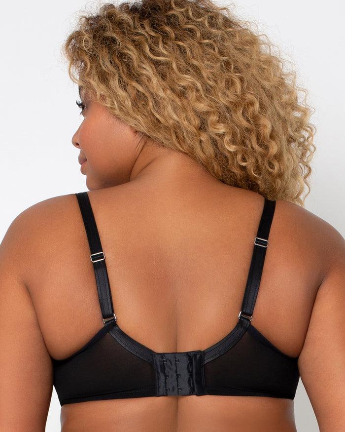 Curvy Couture Tulip Smooth T-Shirt Bra Black