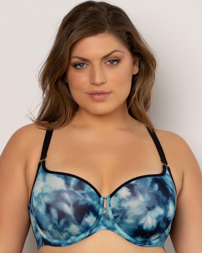 curvy couture Tulip Smooth T-Shirt Bra Floral Wash