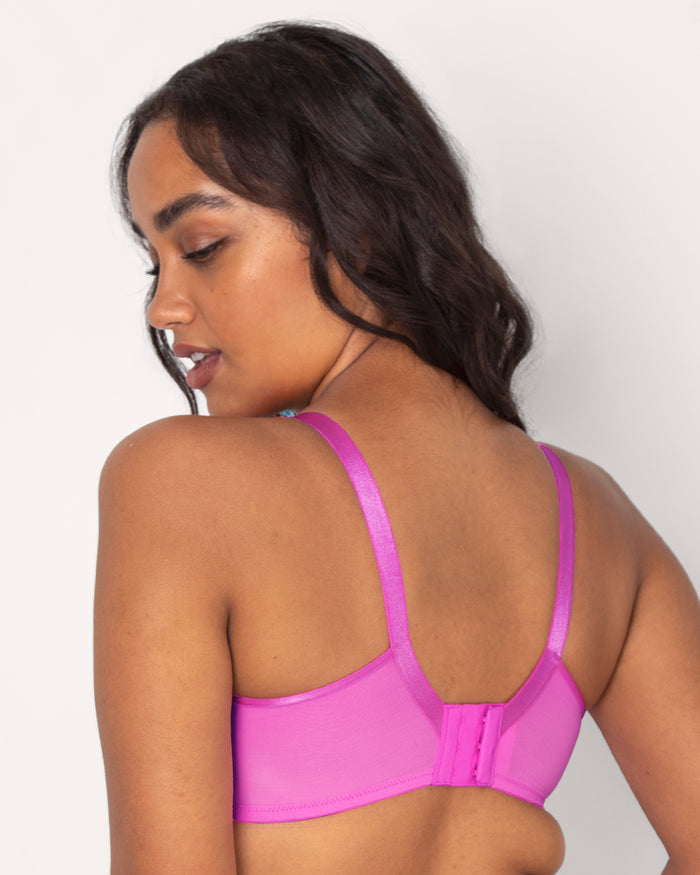 Curvy Couture No-Show Lace Unlined Underwire Bra Flirt