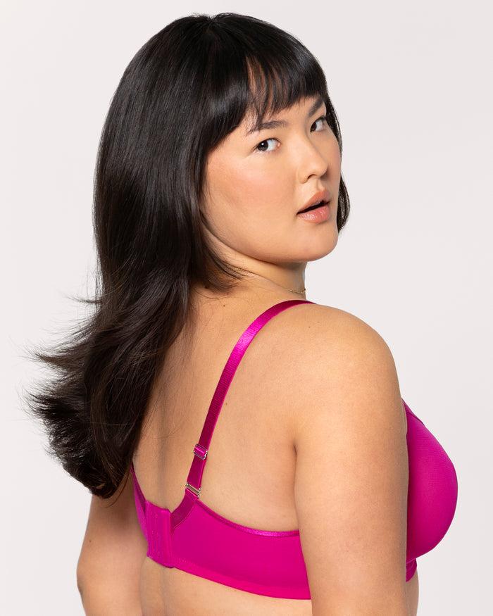 Curvy Couture Sheer Mesh Full Coverage Unlined Underwire Bra Glamberry