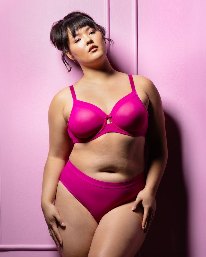 Curvy Couture Sheer Mesh Full Coverage Unlined Underwire Bra Glamberry