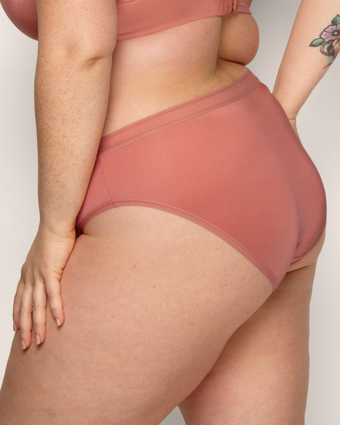 curvy couture Silky Smooth High Cut Brief Desert Dawn
